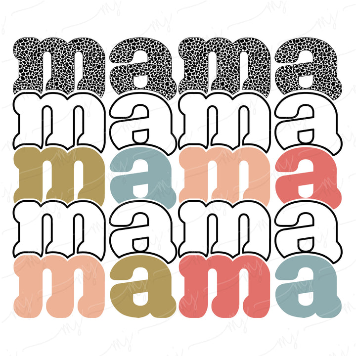 mama retro transfer diy, dtf, ready to press