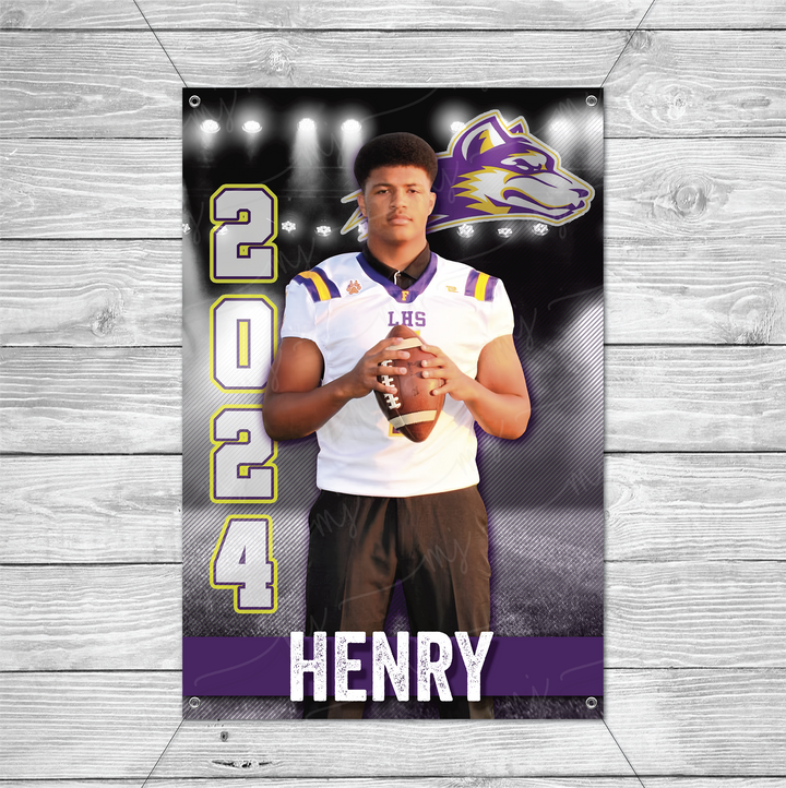 Customizable Senior Sports Banner :: Celebrate Achievements with Style!