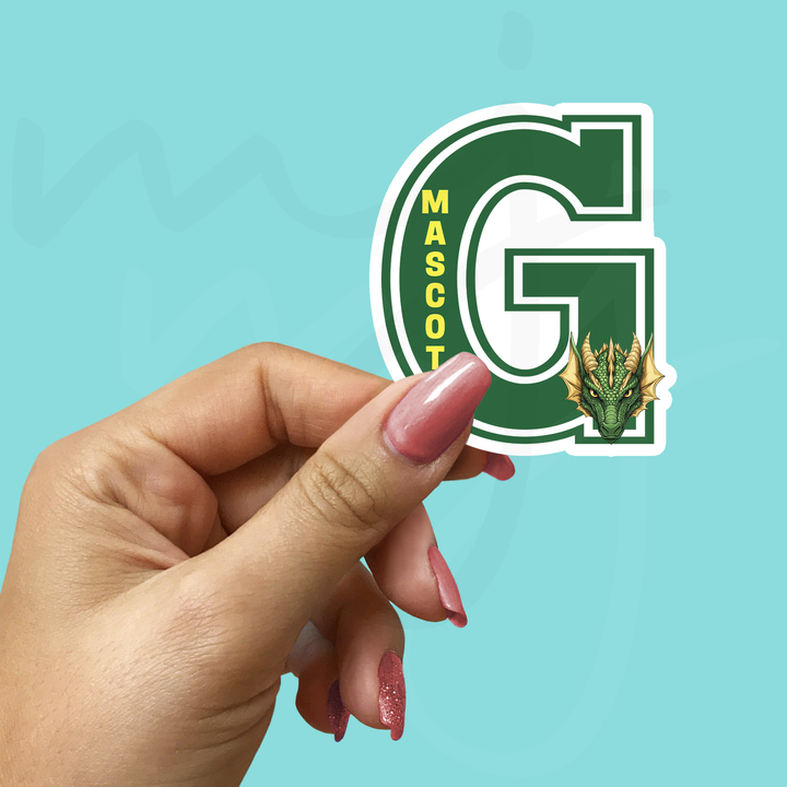 Mascot Letter Stickers – Show Your Spirit, Your Way!