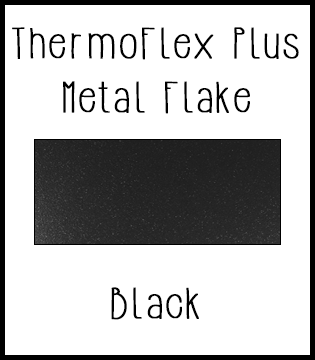 ThermoFlex Plus Metal Flake HTV :: Black :: 15" x 1yd
