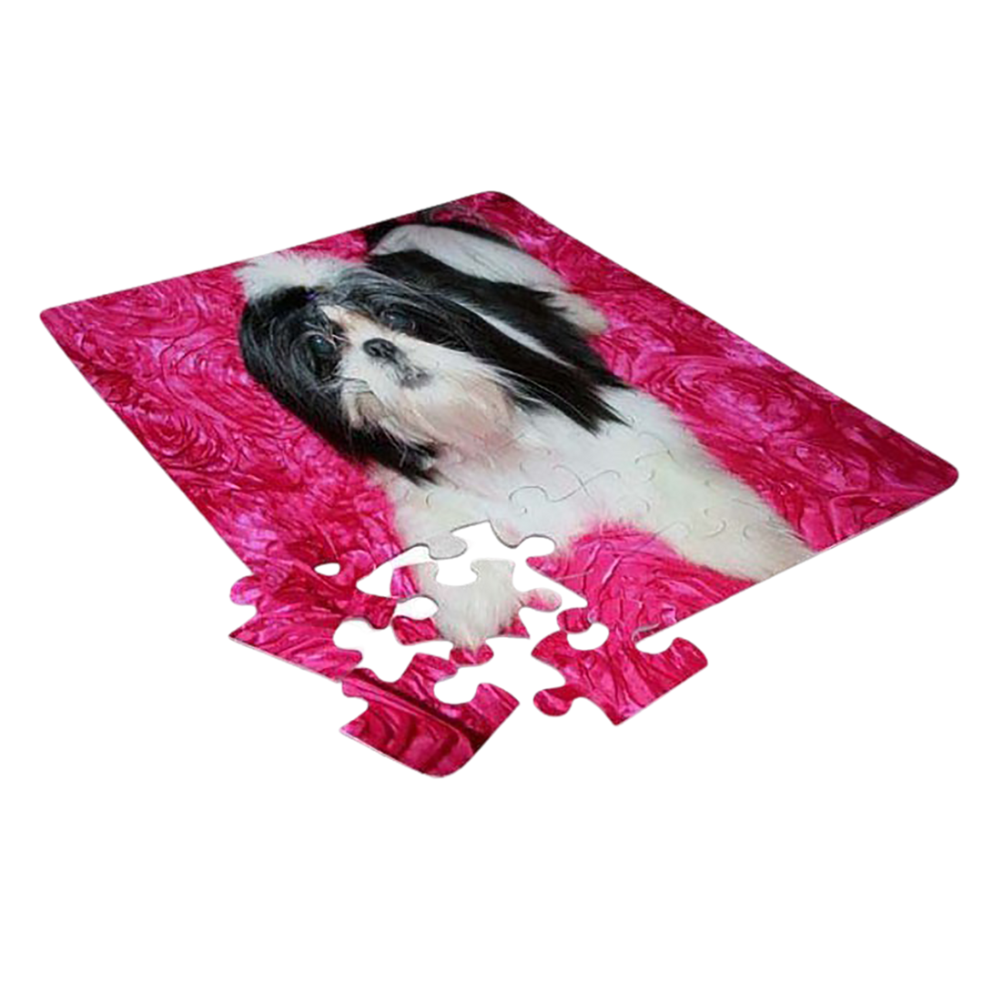 Glossy White Sublimation Puzzle :: 48pcs