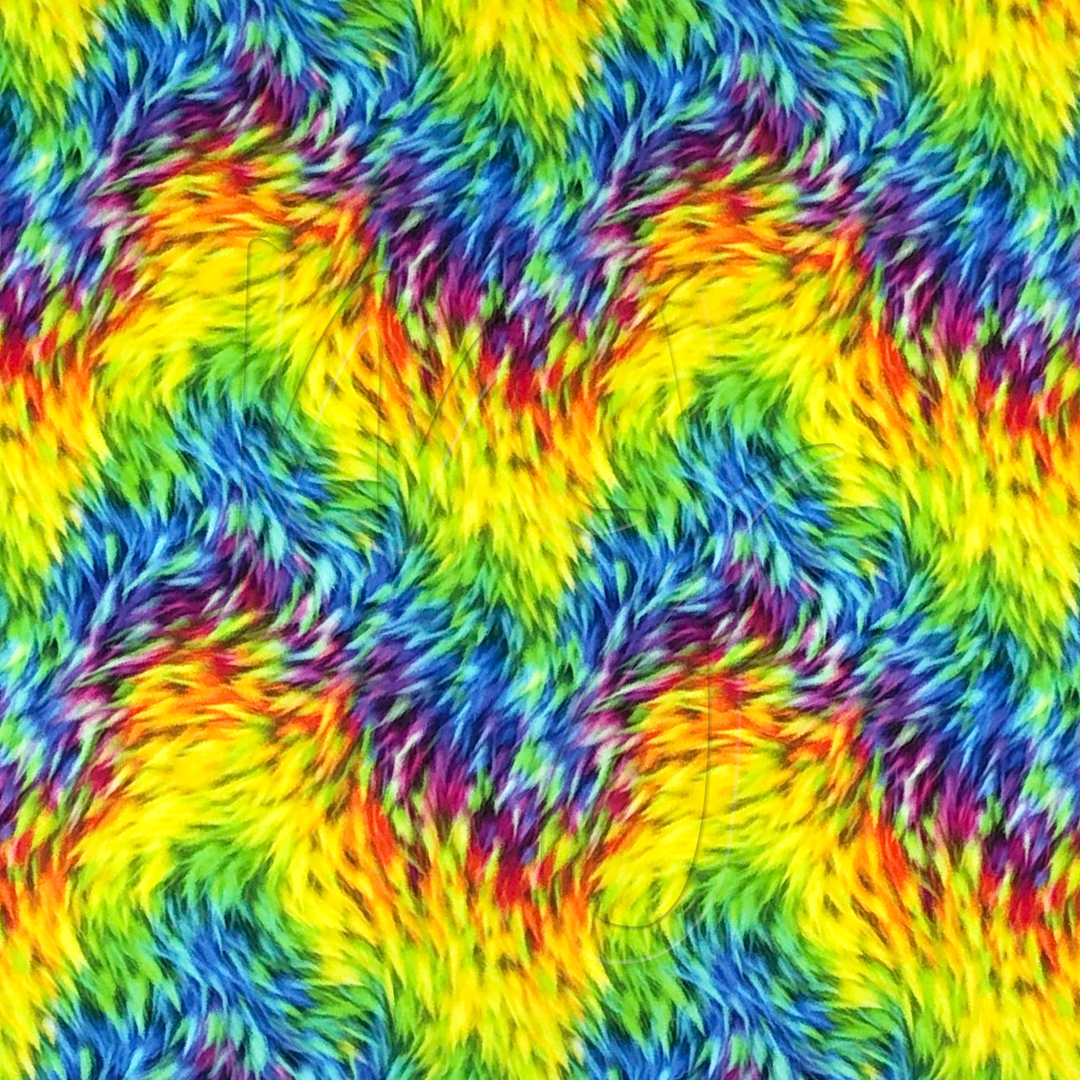 ThermoFlex Fashion Patterns HTV :: Rainbow Fur :: 12" x 12"