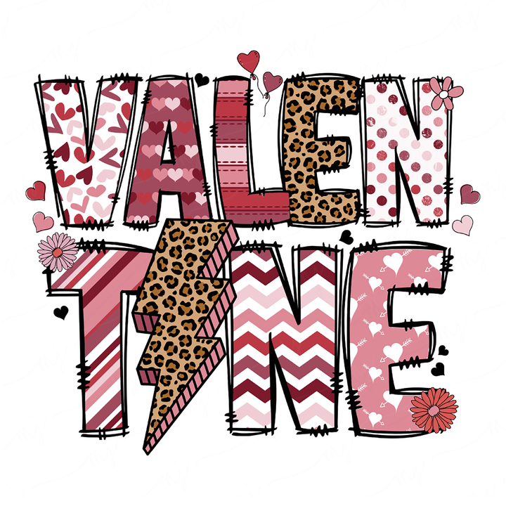 a valentine's day card with a chevron chevron chevron chevron