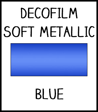DecoFilm Soft Metallic HTV :: Blue :: 19.5" x 12"