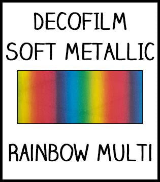 DecoFilm Soft Metallic HTV :: Rainbow Multi  ::   19.5" x 12"