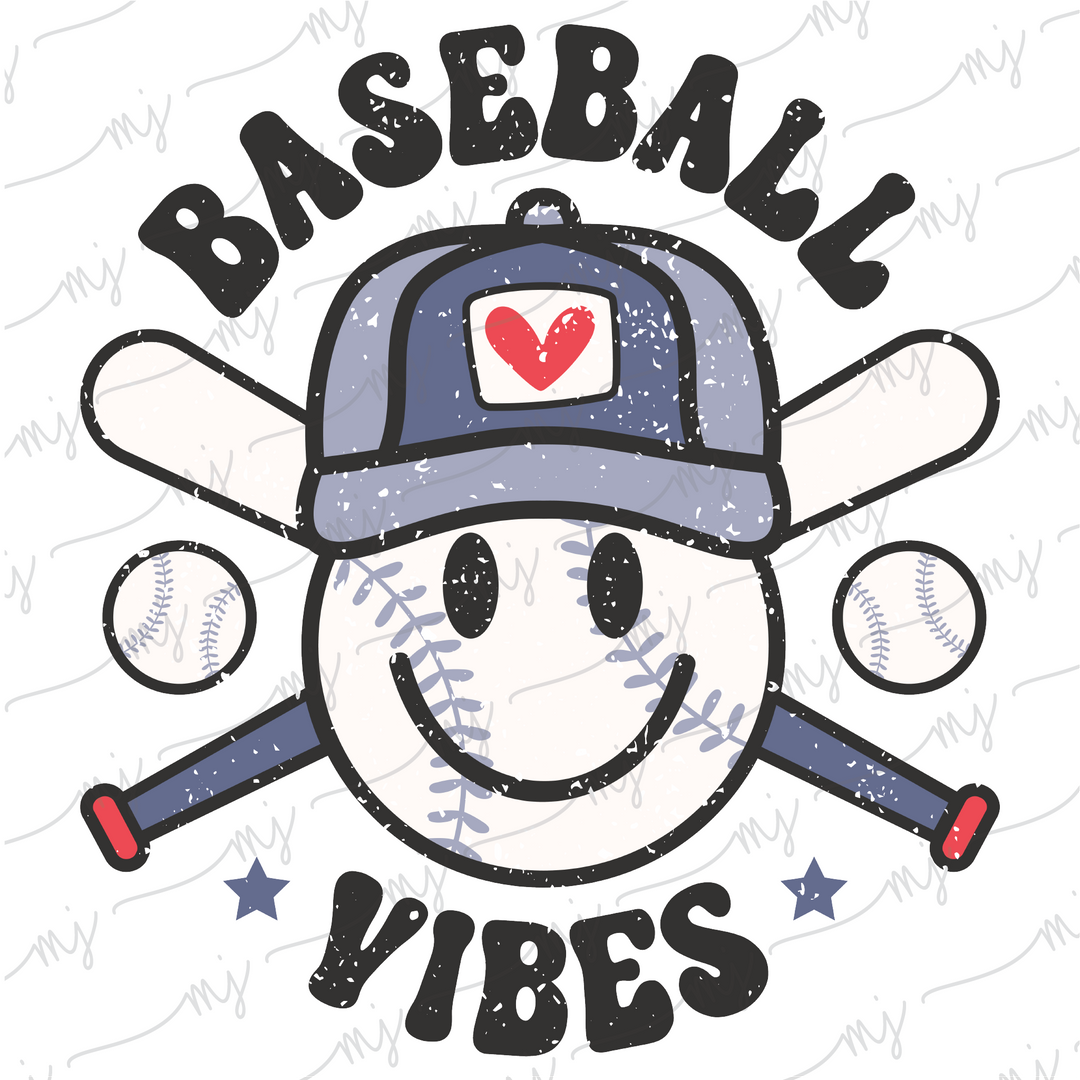 Transfer :: Baseball Vibes Distressed #1