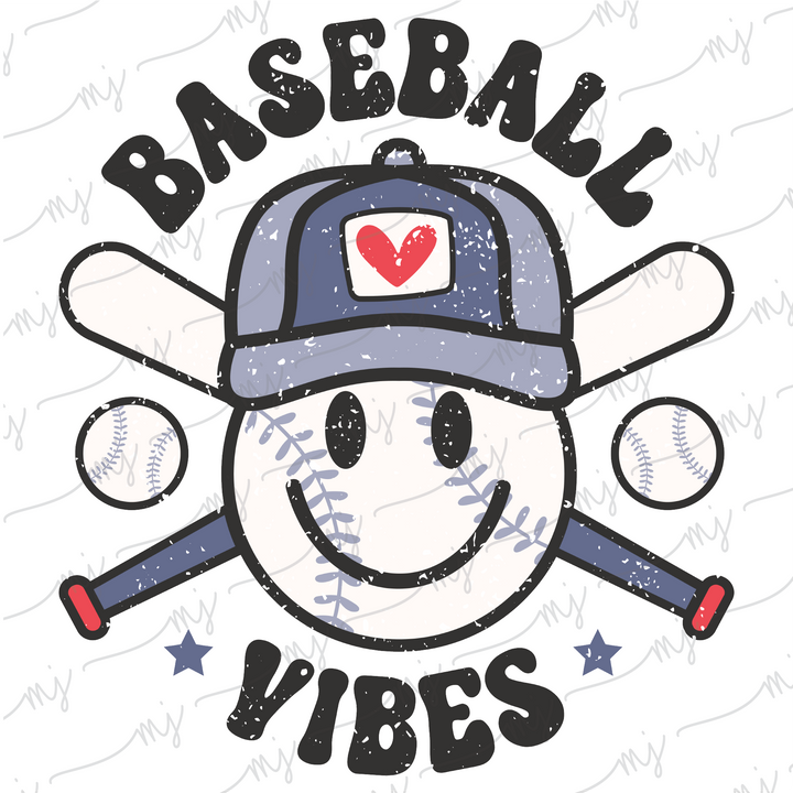Transfer :: Baseball Vibes Distressed #1