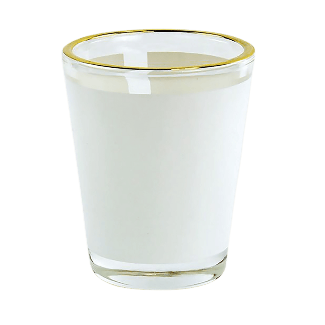 Sublimation Shot Glass with Gold Rim :: 1.5oz