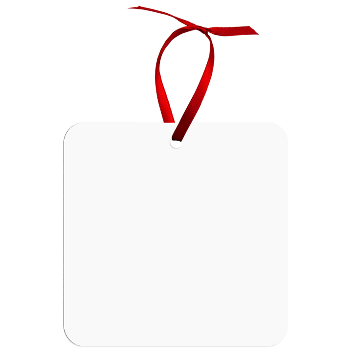 Blank Sublimation Unisub Aluminum Two Sided Ornament :: 3.9" Square