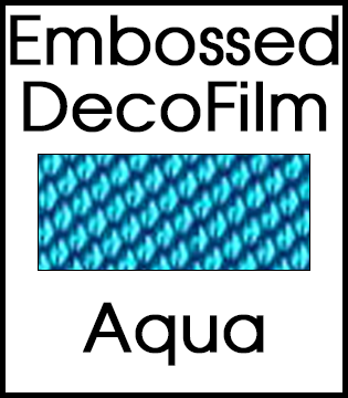 Embossed DecoFilm HTV :: Aqua :: 19.5" x 12"