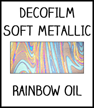DecoFilm Soft Metallic HTV :: Rainbow Oil :: 19.5" x 12"
