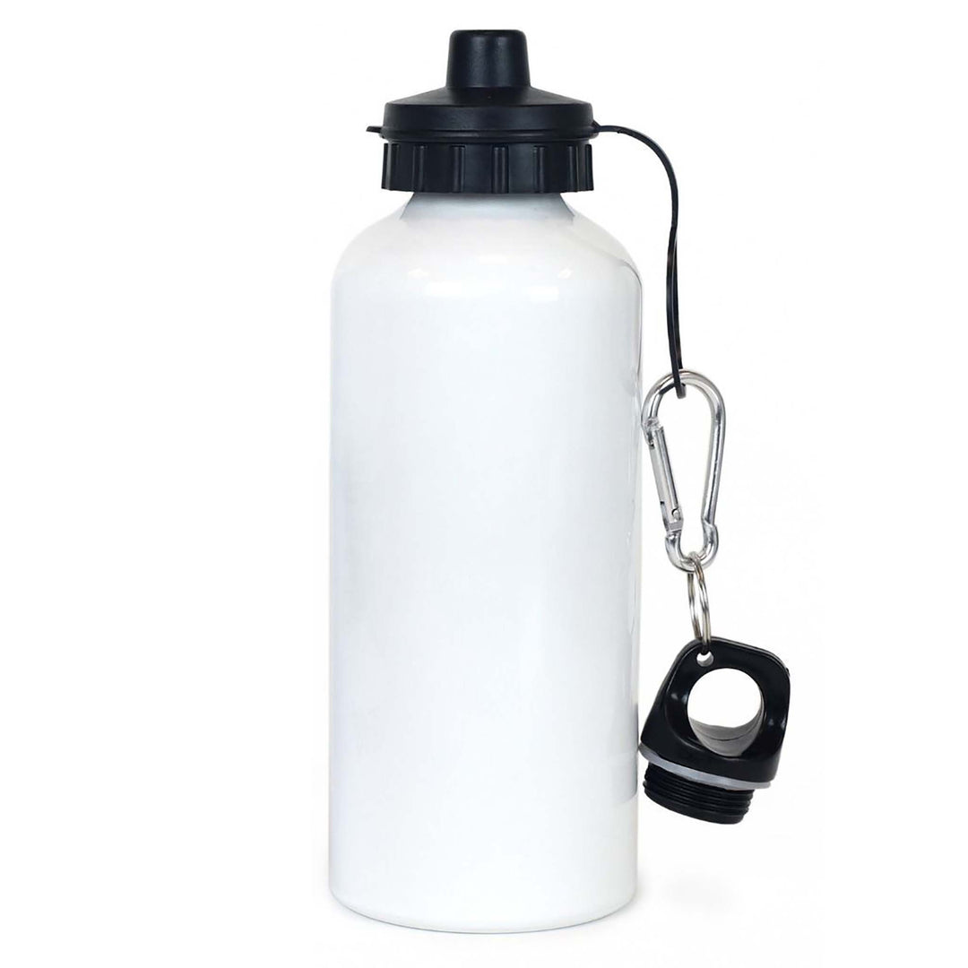 Aluminum Dual-Lid Sublimation Water Bottle :: 20oz White