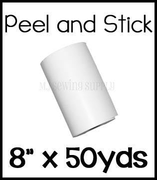 Peel and Stick White ROLL :: 8" x 50yds