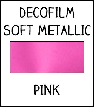DecoFilm Soft Metallic HTV :: Pink ::  19.5" x 12"