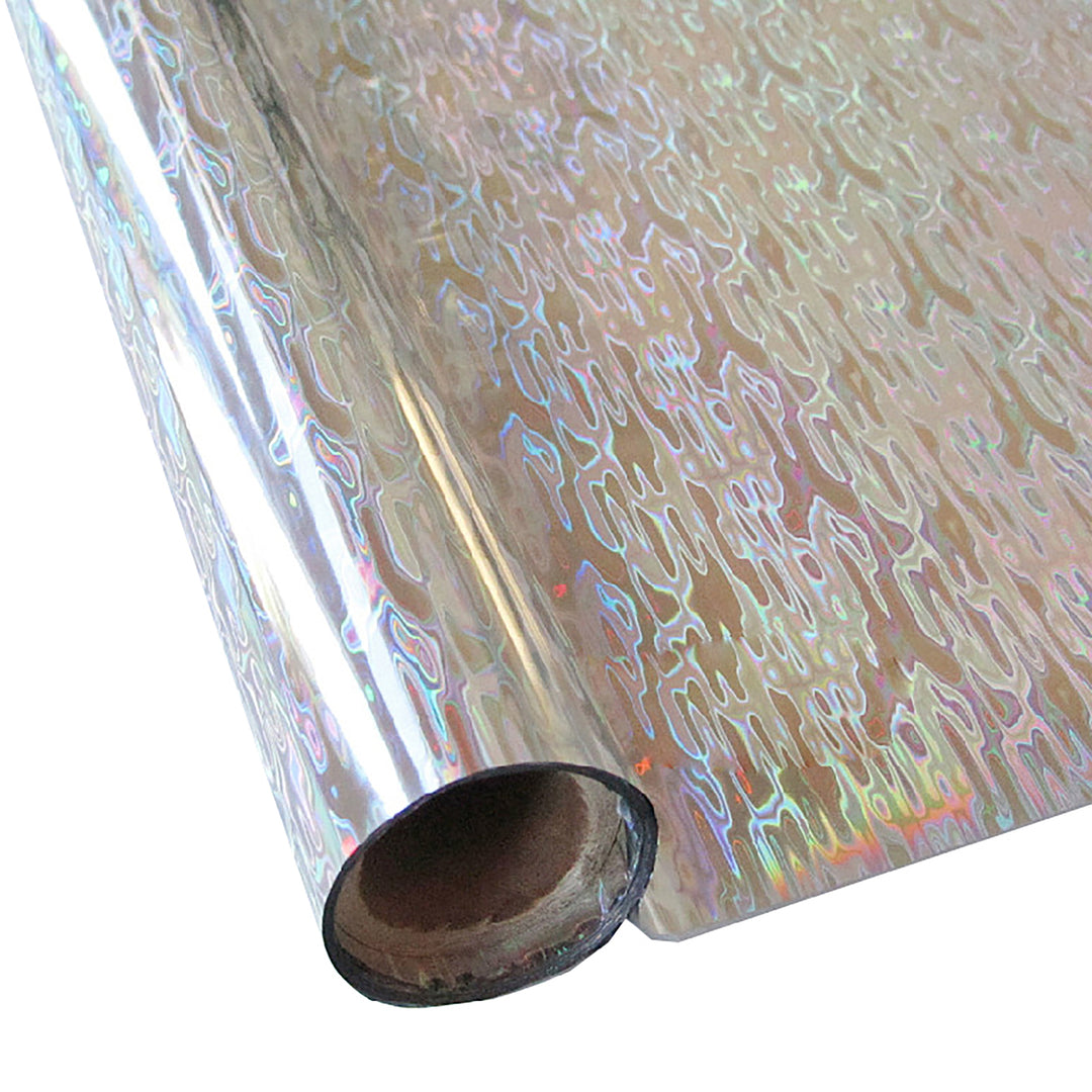 Specialty Materials Textile Foil :: Silver Waterfall 12.5" x 25ft