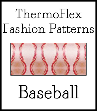ThermoFlex Fashion Patterns HTV :: Baseball :: 15" x 5yds
