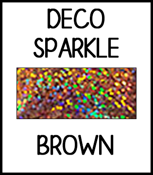 Deco Sparkle HTV :: Brown :: 19" x 12"