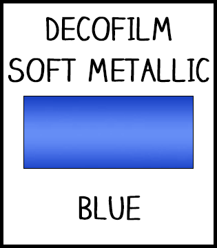 DecoFilm Soft Metallic HTV :: Blue  ::   19.5" x 5yds